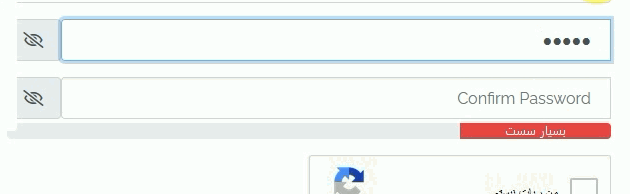 راهنمای ثبت نام در سایت (قدرت پسورد)