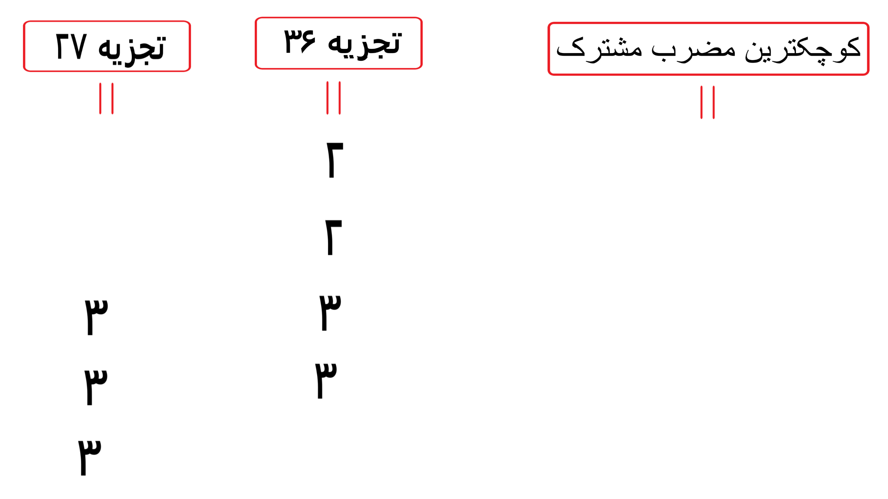 مضارب اعداد و محاسبه کوچکترین مضرب مشترک (ک م م) - تصویر 61